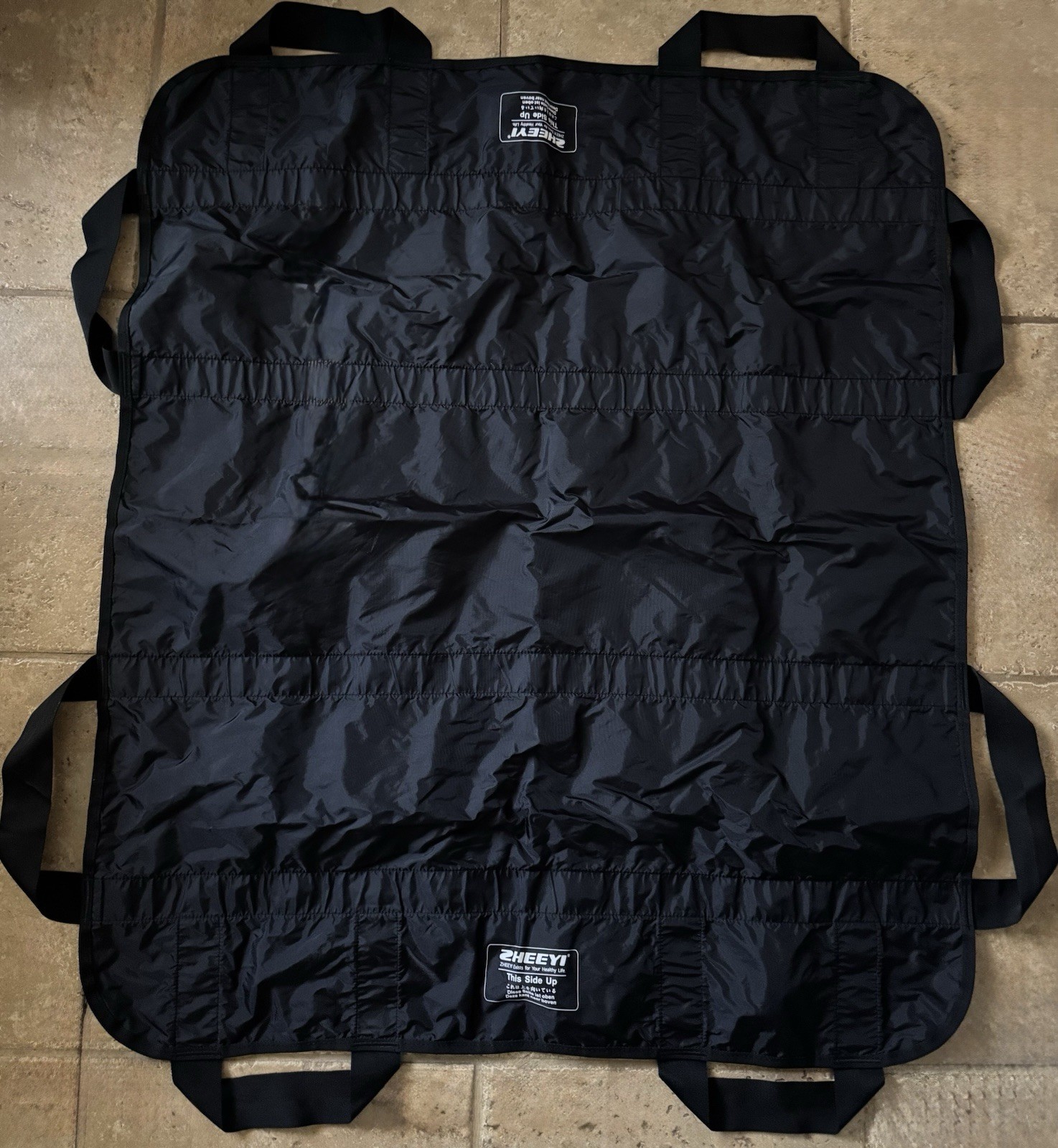 ZHEEYI Multipurpose 46 x 38 Bed Positioning Pad w/ Reinforced Handles Home care