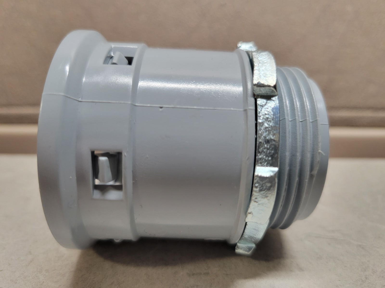Kwikon 1-1/4 in PVC ENT Threaded Male Adapter With Locknuts