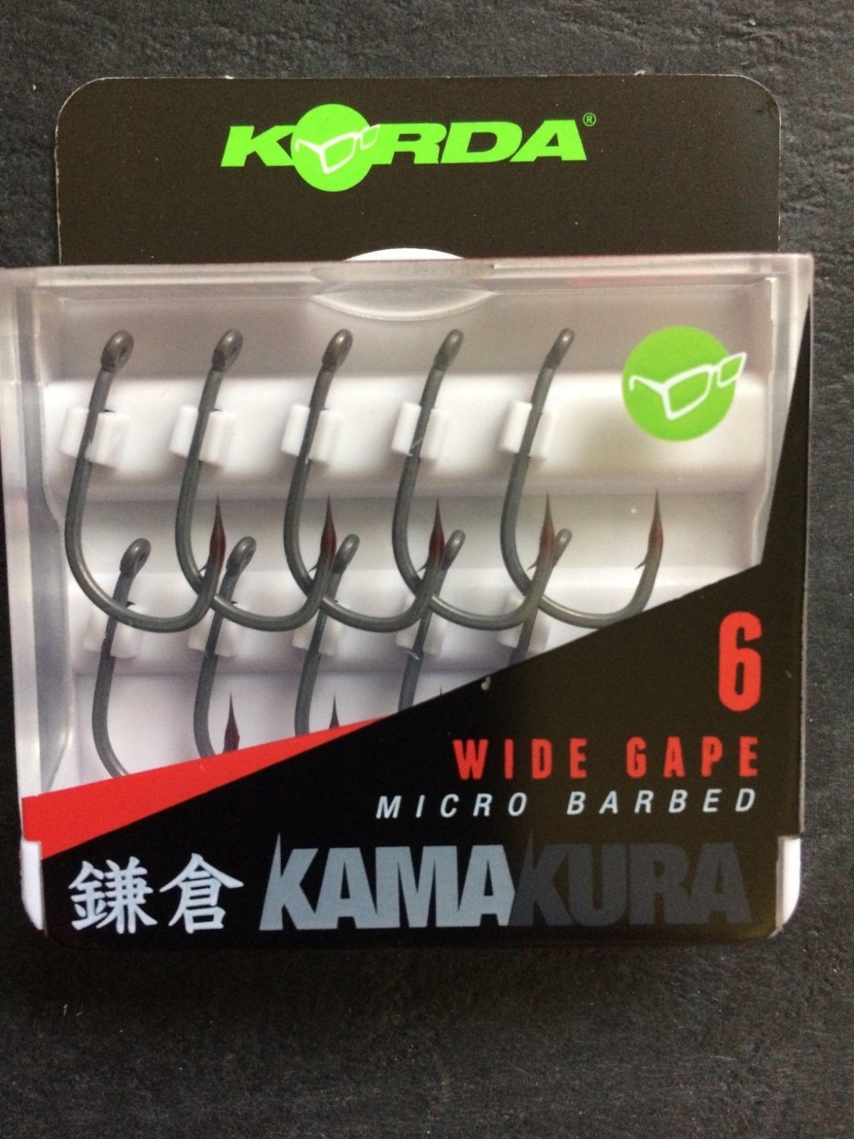 KORDA KAMAKURA WIDE GAPE MICRO BARBED HOOKS - 10 PER PACK