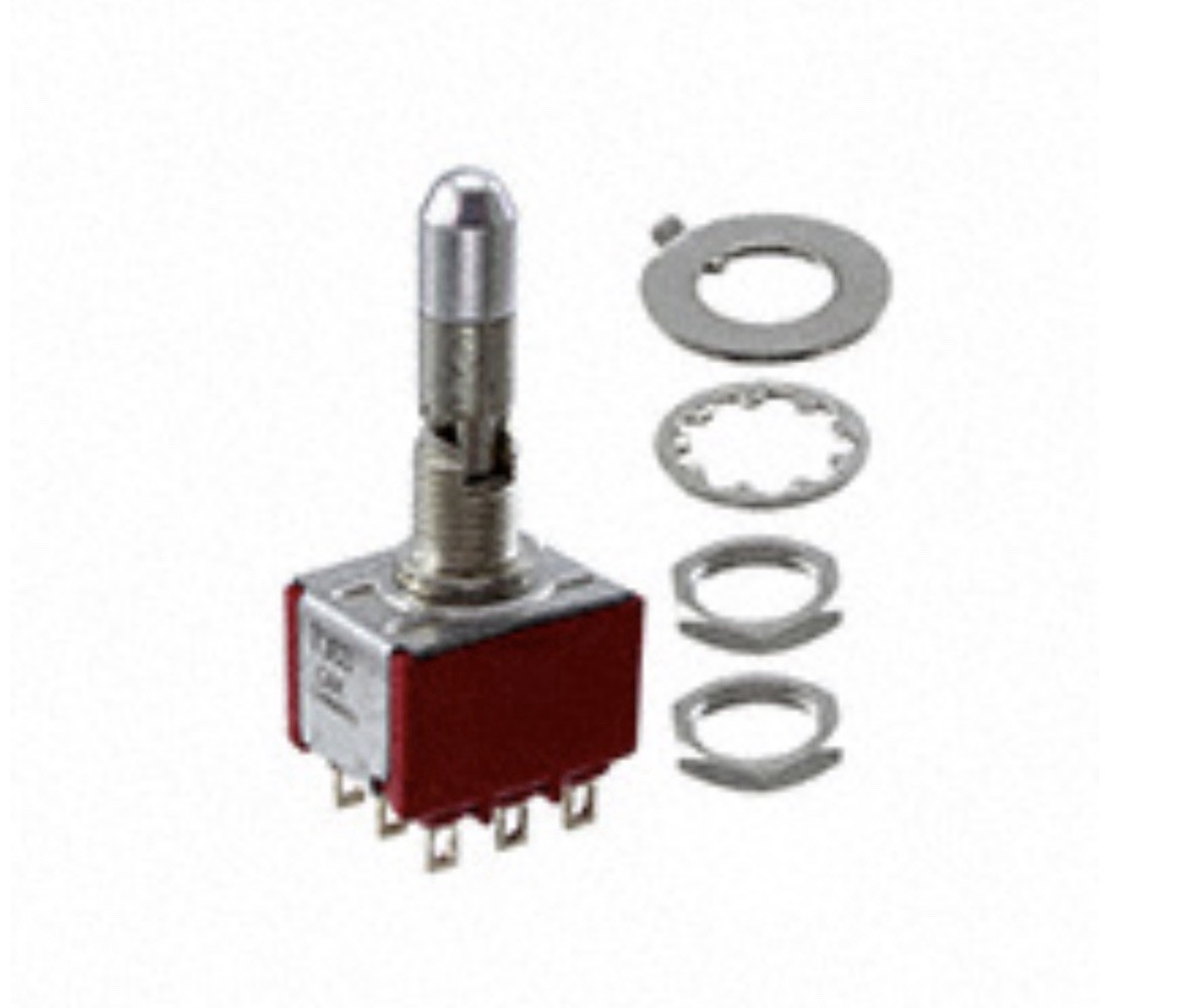 C&K 3 Position Locking Toggle Switch 7303 KZQE 5A 120VAC