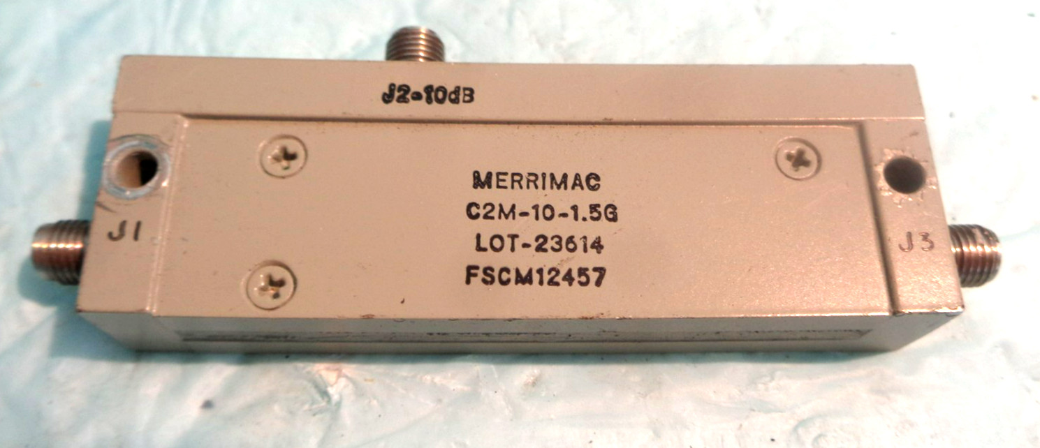 Merrimac C2M-10-1.5G RF SMA Power Splitter or Directional Coupler
