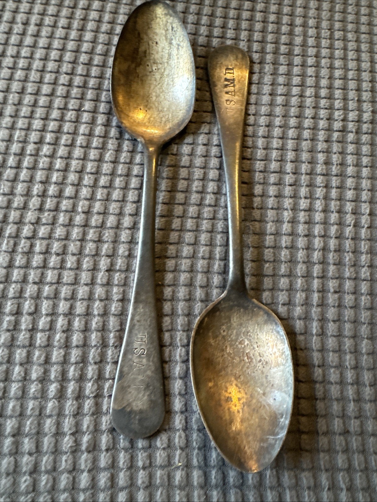 Two Early US ARMY Medical Dept. Spoons-USAMD