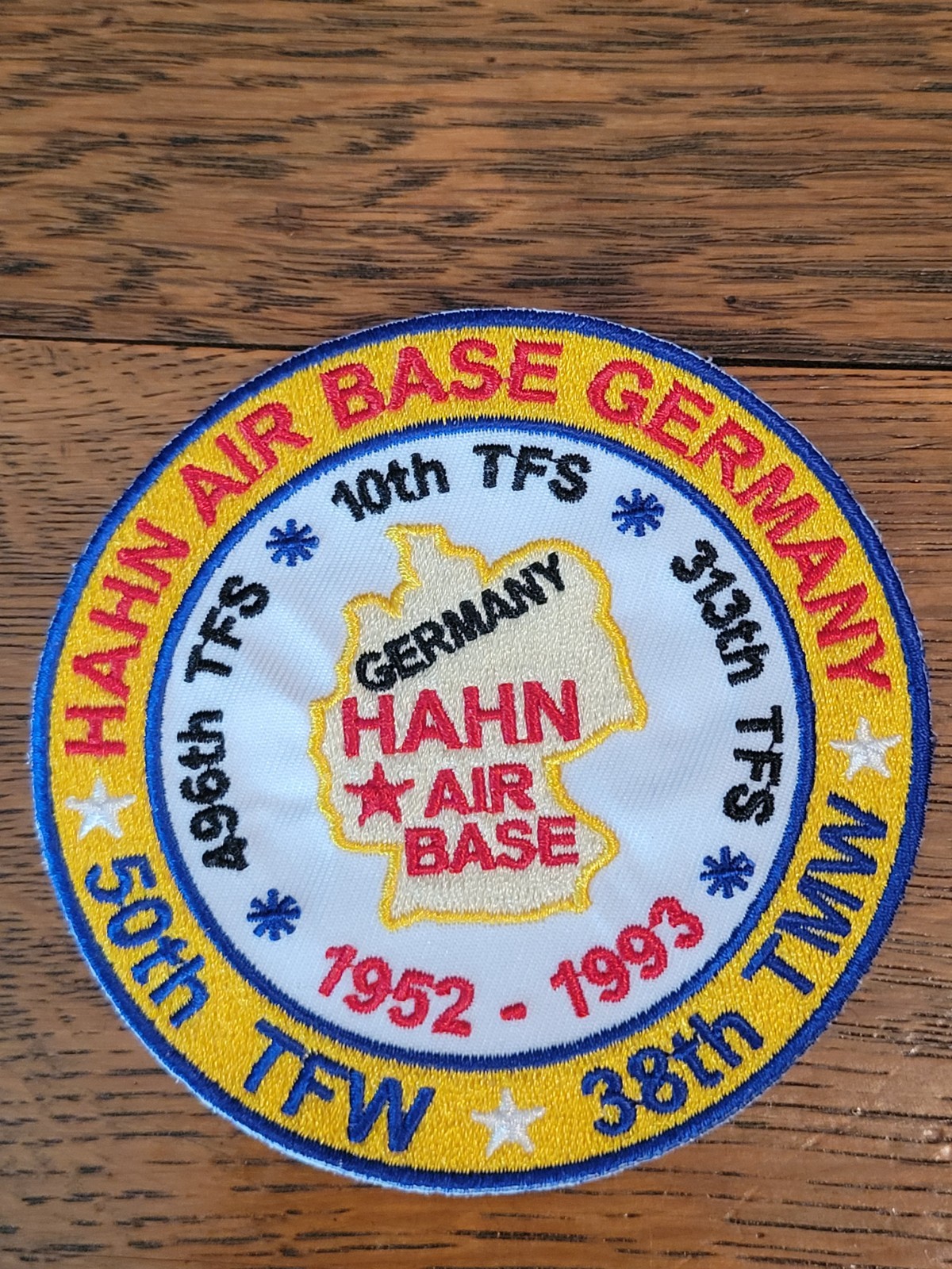 USAF PATCH HAHN AIR BASE, GERMANY, 50TH TFW, 38TH TMW