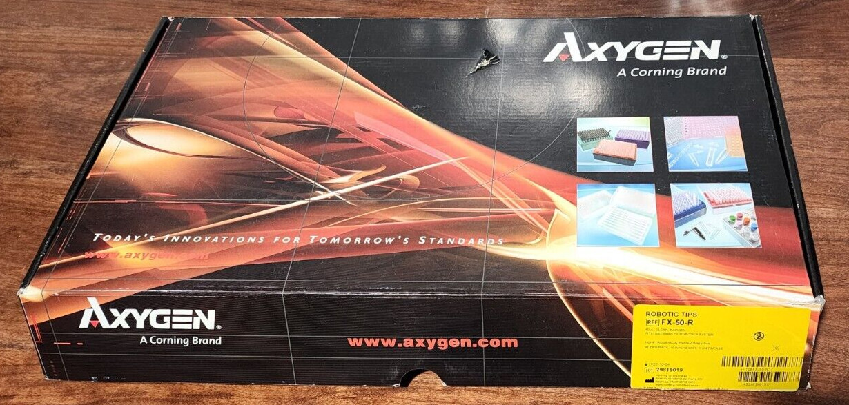 Axygen FX-50-R-S 50 uL Clear Racked Pre Sterilized  96 Pipet Tips Missing 3 tray