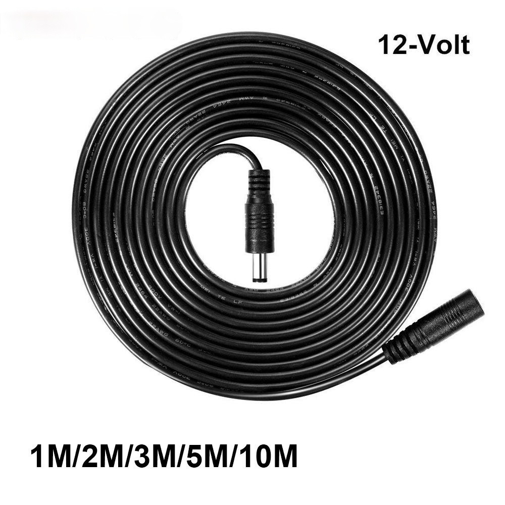 12V DC Extension Cable 5.5*2.1mm Male Female Power Cord 1m 2m 3m 5M 10M DC