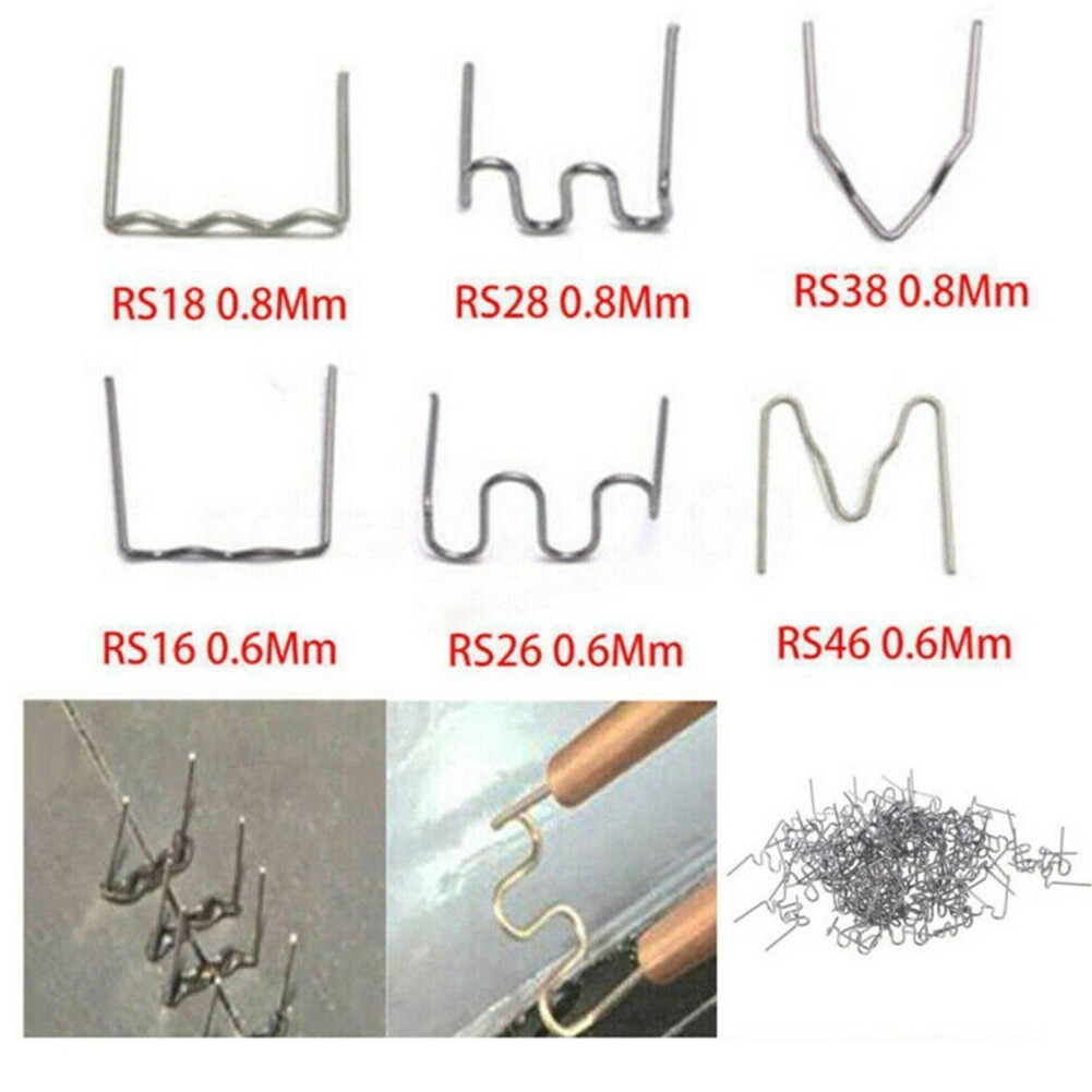 0.6/0.8mm Hot Staples 500PCS Hot Stapler Plastic Welder Practical To Use