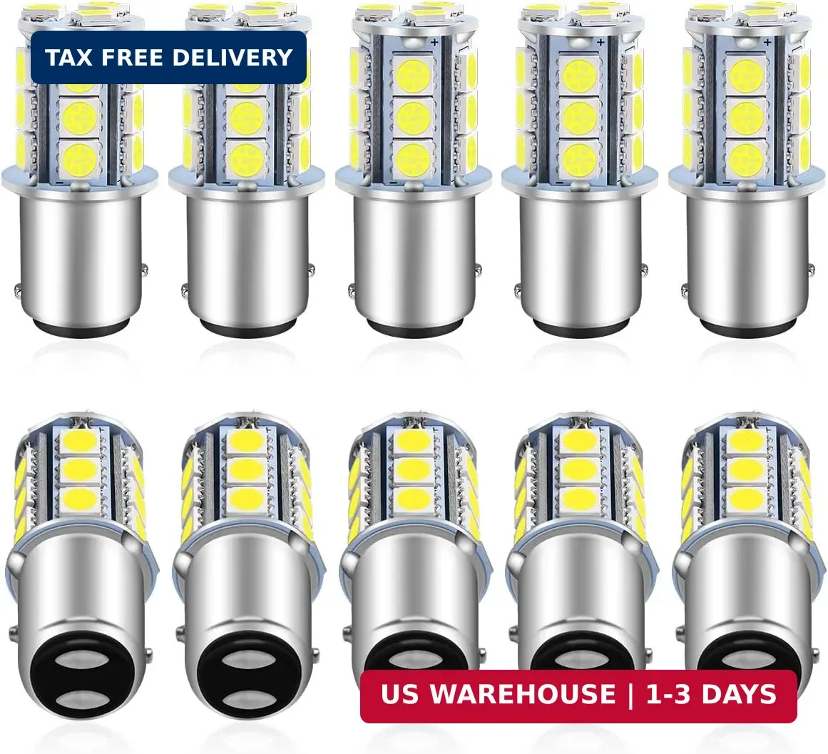 1157 LED Bulb White 2357 2057 BAY15D 7528 LED Bulbs Replacement for Brake Tail B