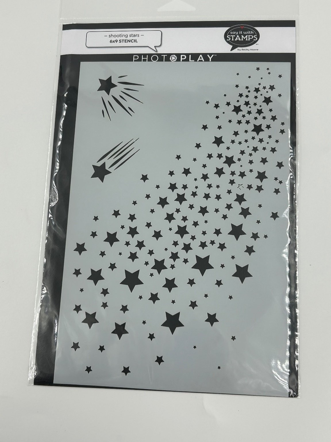 Photo Play Paper Shooting Stars 6x9 Stencil Scrapbooking Card Making SIS3419