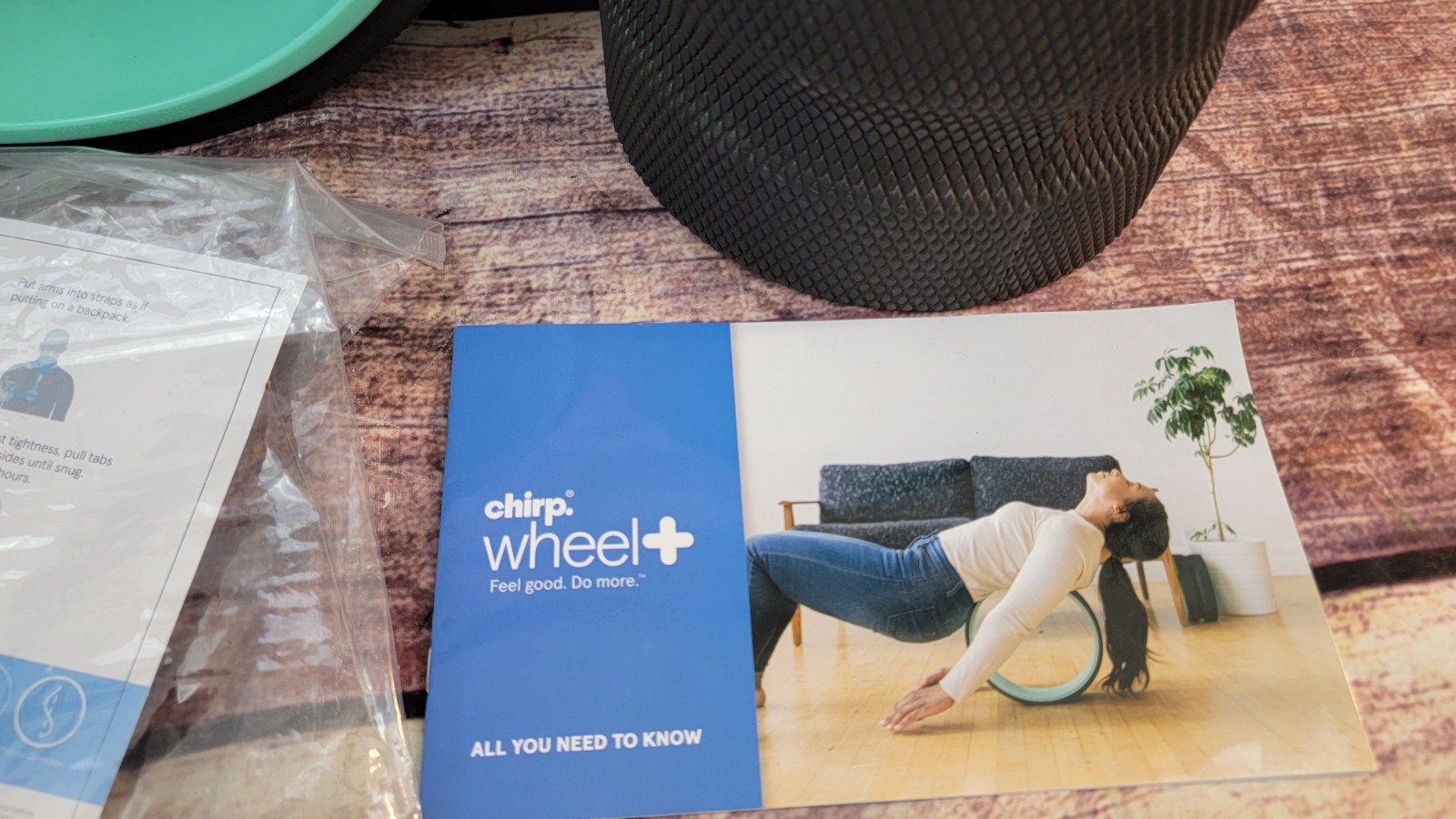 Chirp Back & Muscle Roller 3-Pack Set w/ Posture Corrector & Case Chirp+ Plus