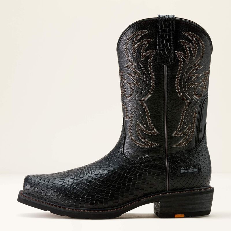 Men's Ariat Ironside Square Toe Steel Toe Work Boot - Black