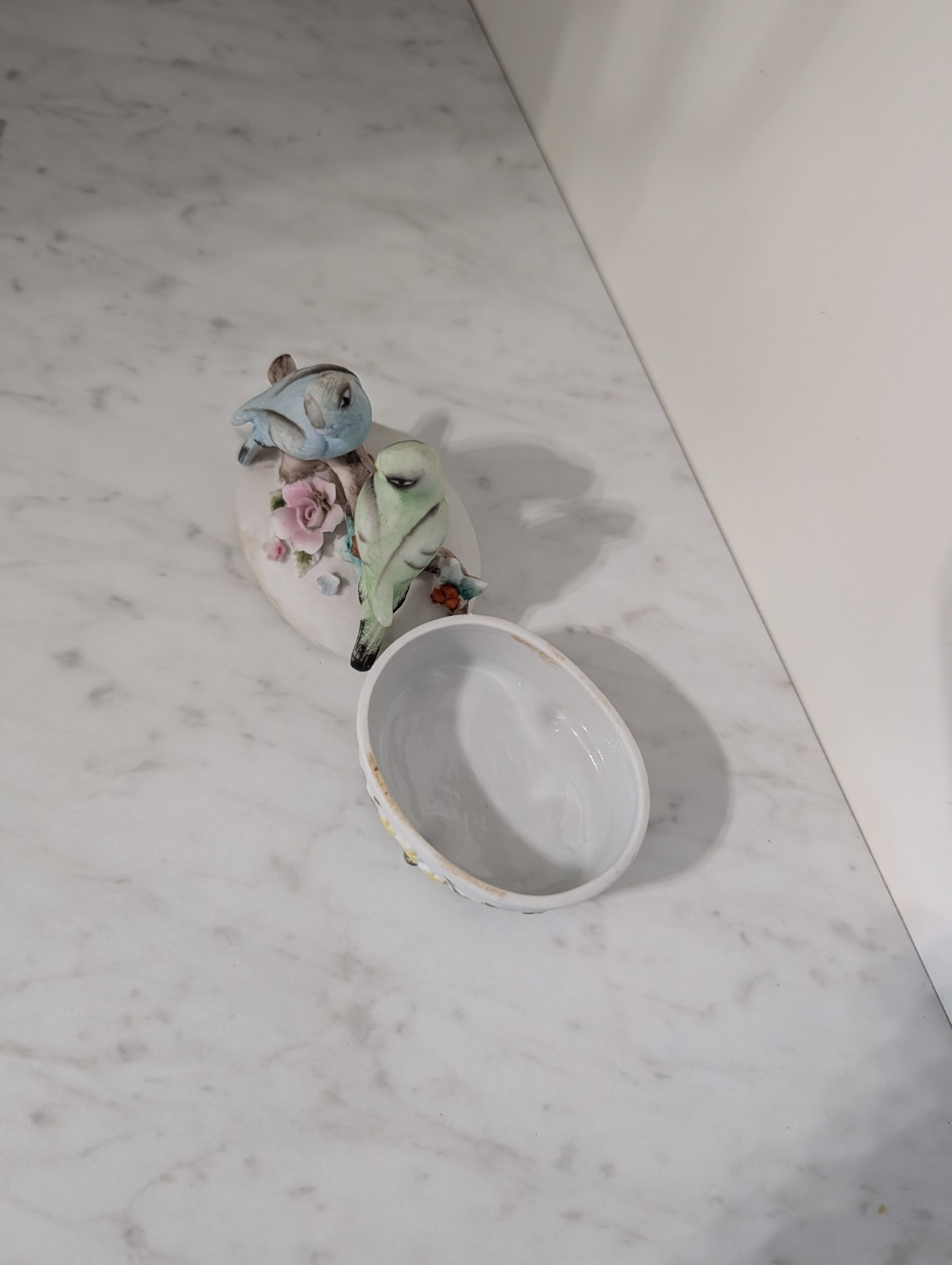Parrot Pair Two pc Trinket Box