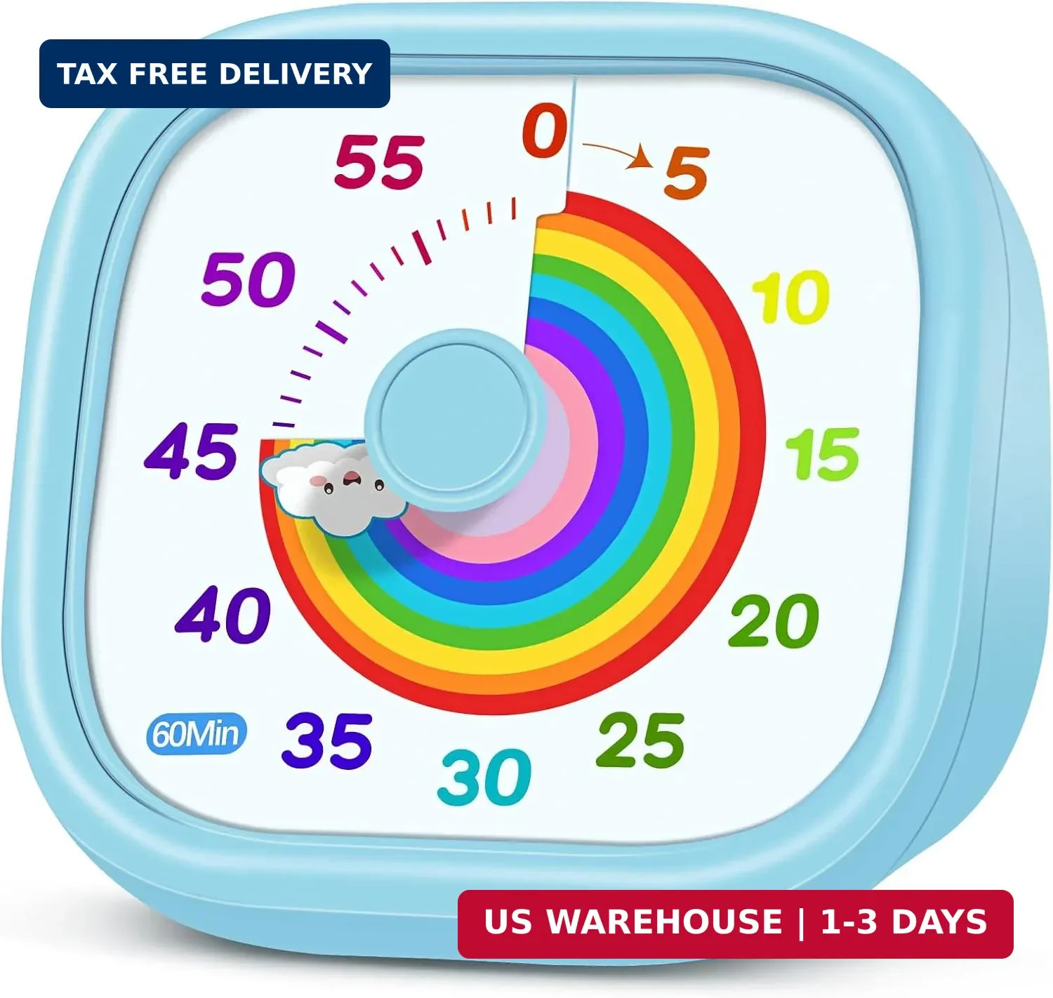 Visual Timer for Kids - 60 Minute Pomodoro Timers for Classroom Kitchen Office,