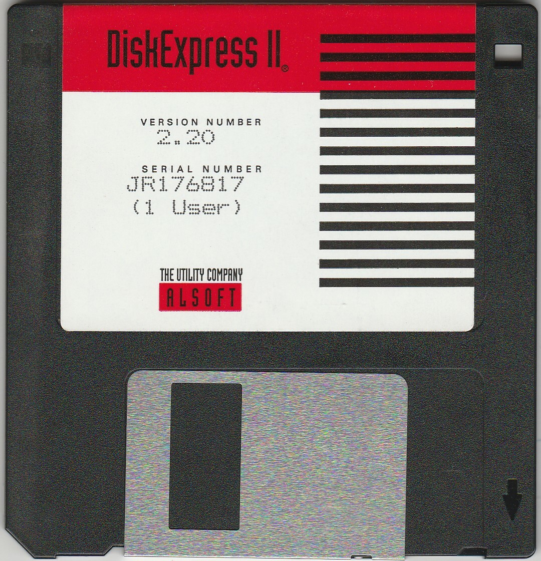 DiskExpress II by Alsoft Version 2.20 ~ 3.5" disk  1993