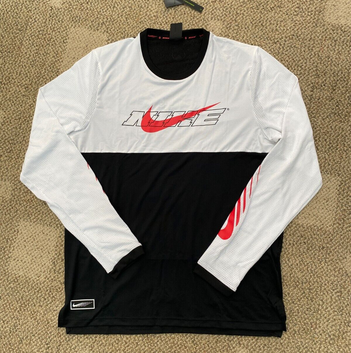 Nike Top Shirt T-Shirt Sport Clash Long Sleeve Training CZ2257 Men's LT L TALL