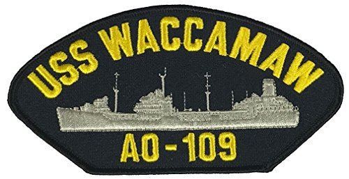 USS WACCAMAW AO-109 PATCH USN NAVY SHIP CIMARRON CLASS REPLENISHMENT OILER