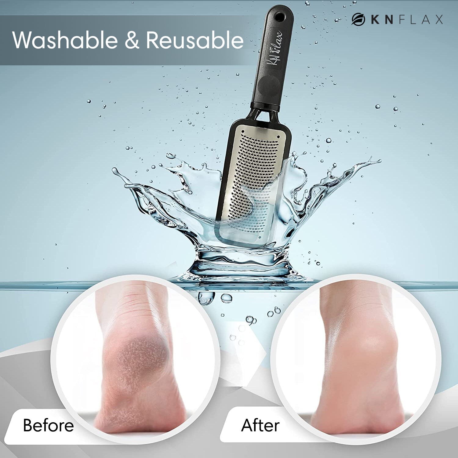 KN FLAX FOOT FILE &TOENAIL CLIPPER