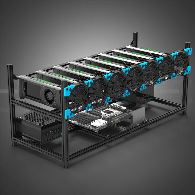 Bitcoin Mining Rig 13-GPU READY ULTRA PREMIUM Cryptocurrency Miner BITPUNISHER
