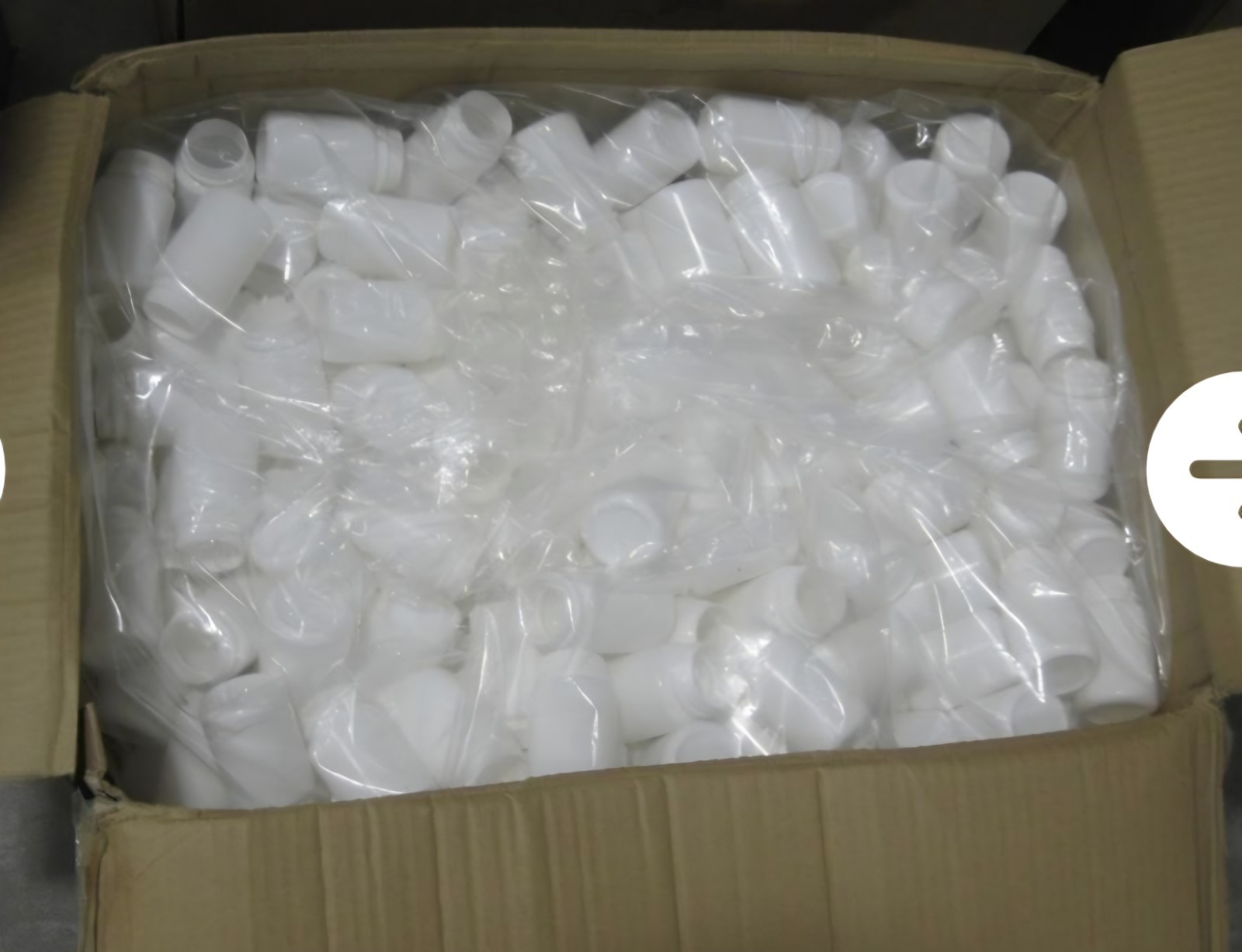 White HDPE Plastic Packer Pill 400 Bottles & 400 Caps Lot New 120cc 4oz
