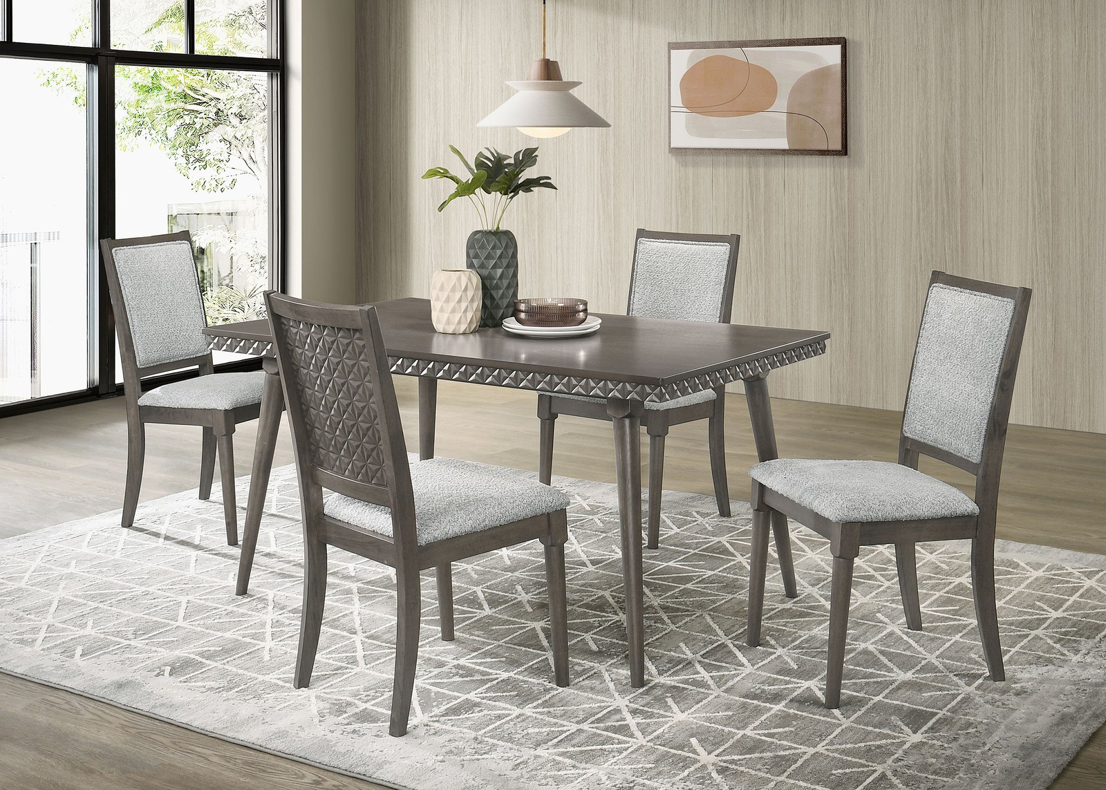 Onslow Upholstered Dining Side Chair Dark Brown