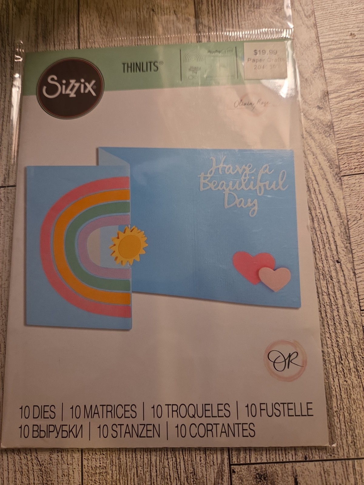 Sizzix Metal Die Cut Thinlits Positive Spin 665399 Cut Emboss New Unopened