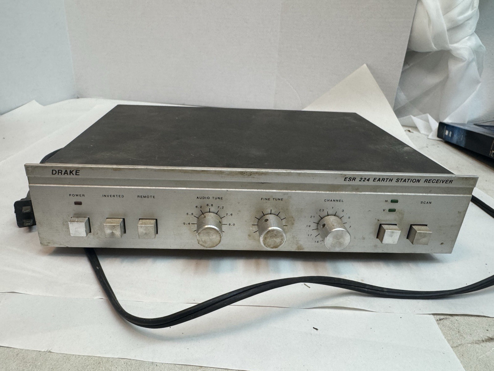 Drake ESR 224 Satellite Receiver Only C-Band TVRO Analog 70MHz IF Earth Station