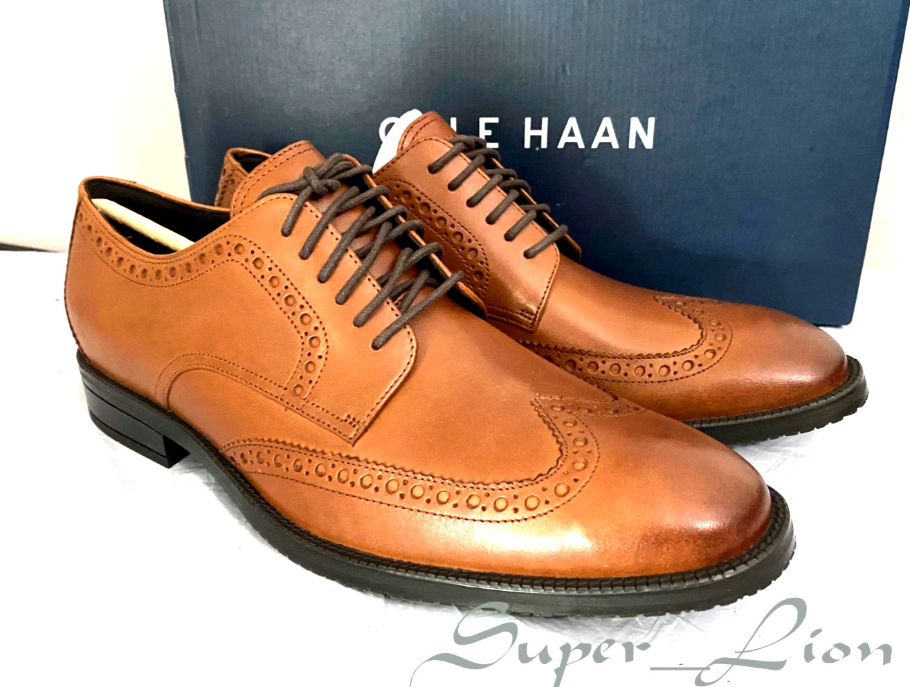 NEW COLE HAAN Men's ME Wing Oxford Dress Shoes - SIZE 11 - BRITISH TAN