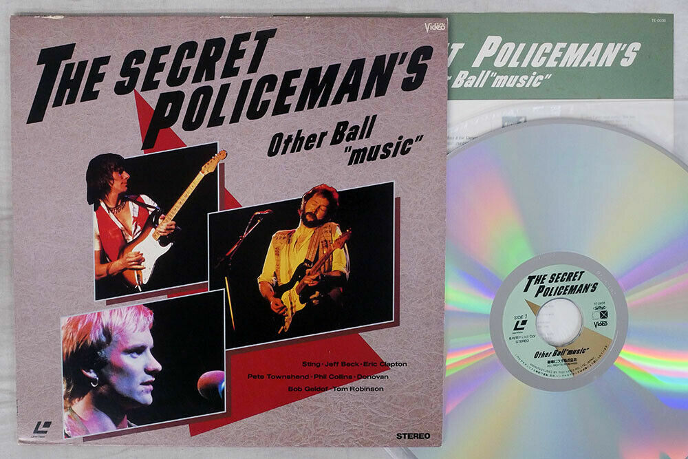 The Secret Policeman's Rock Concert TOEI TE-D038 Japan Eric Clapton Jeff Beck