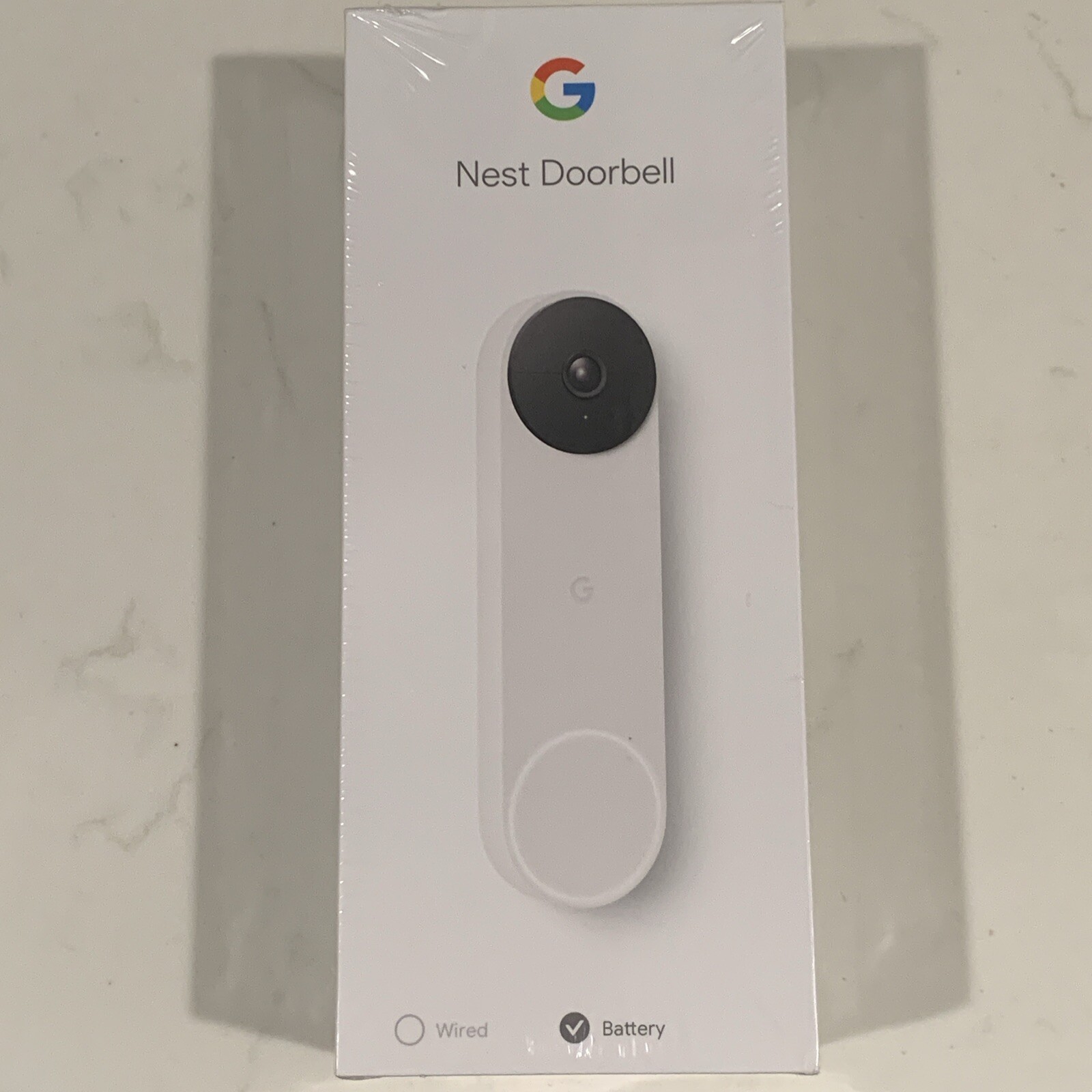 Google Nest Doorbell, Battery - Snow GWX3T
