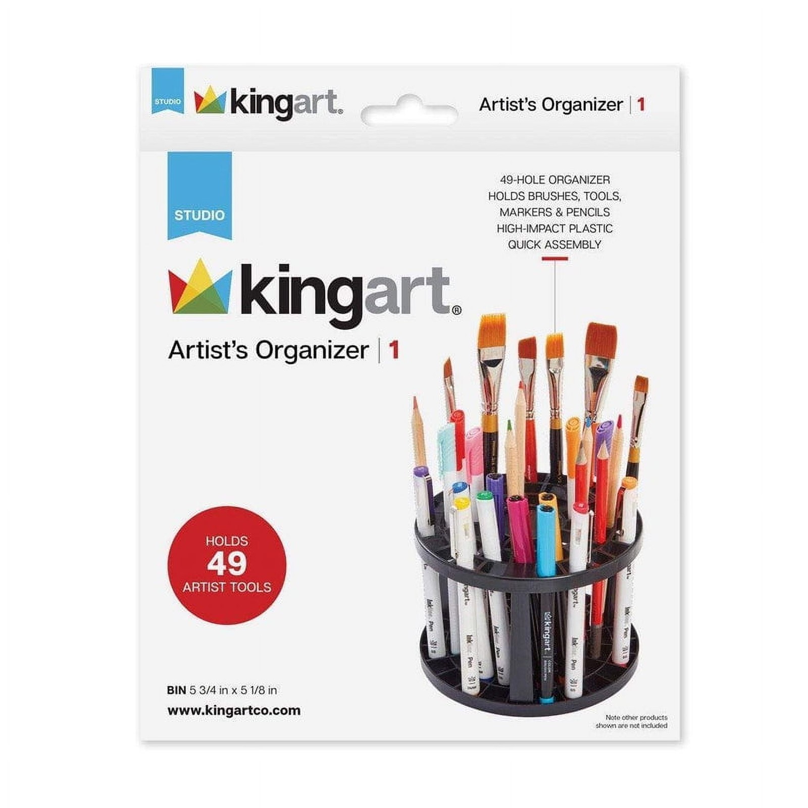 2 pack Plastic Pencil & Brush Holder Desk Organizer Pens Paint Brushes