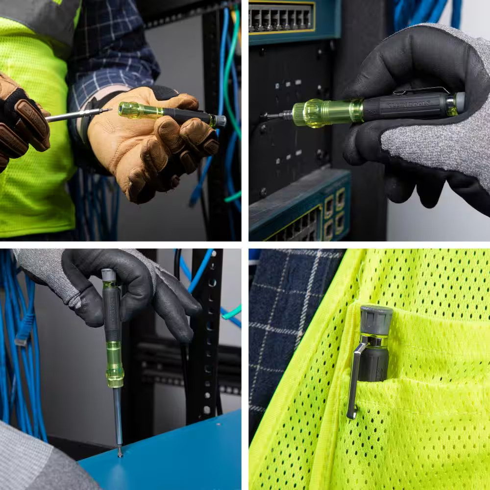 3-In-1 HVAC Pocket Multibit Screwdriver