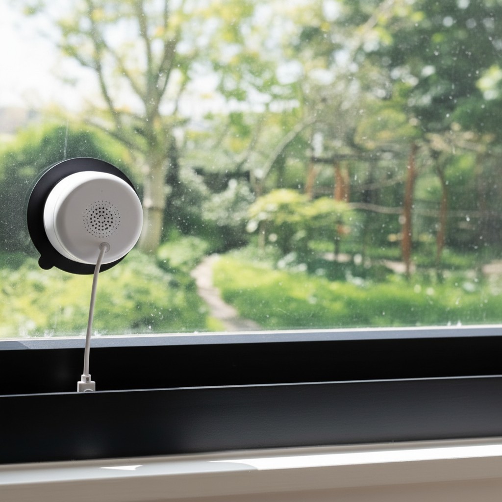Luna 2K Window Security Camera with Smart AI Alerts & Quick Peel-and-Stick Mount