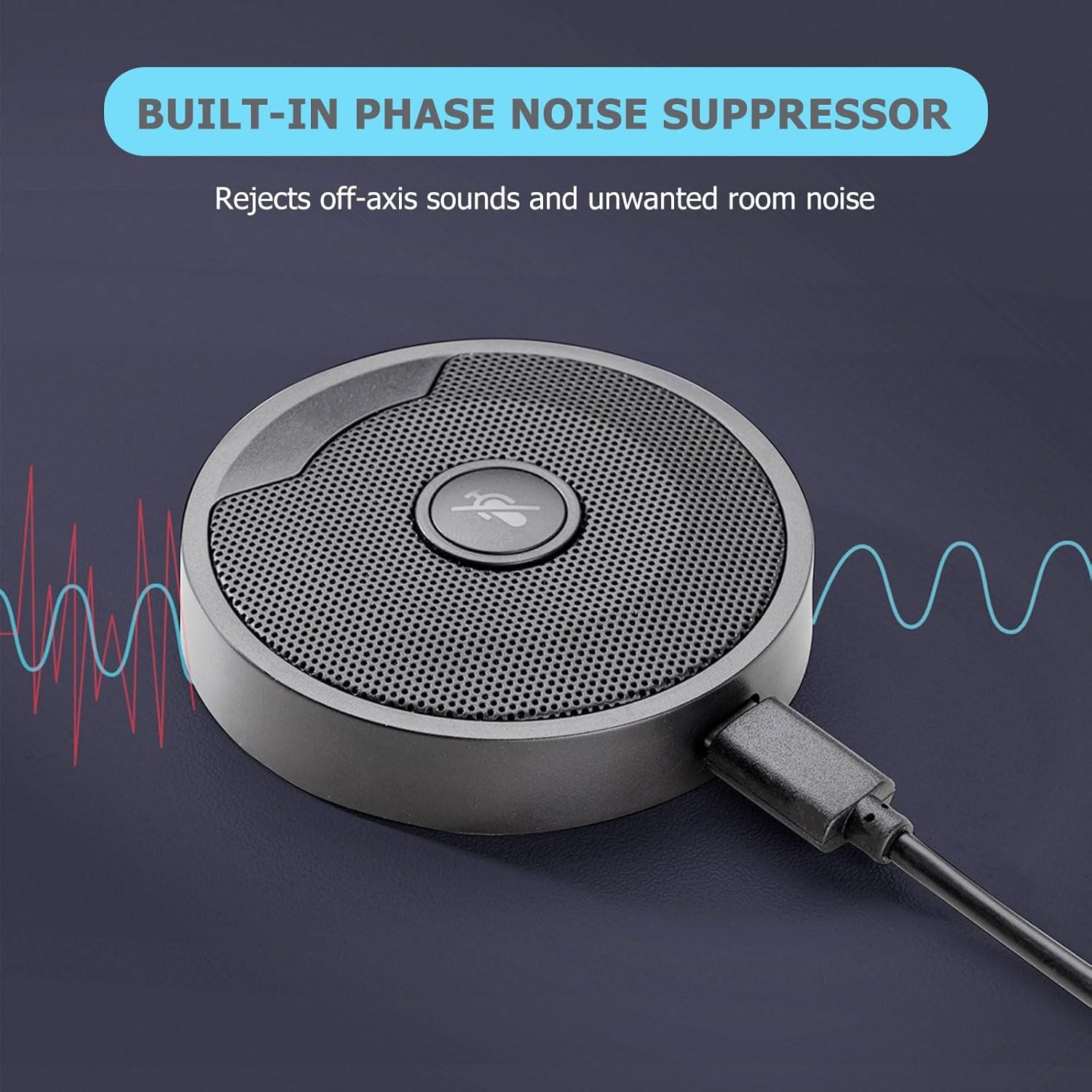 USB Microphone for PC, Computer Microphones, Omnidirectional Condenser Mic with