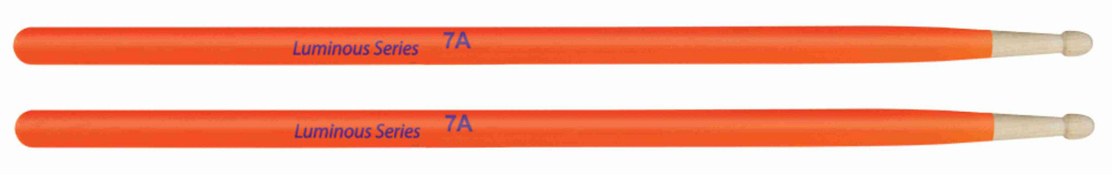 Luminous Orange Brazilian Maple Drumsticks