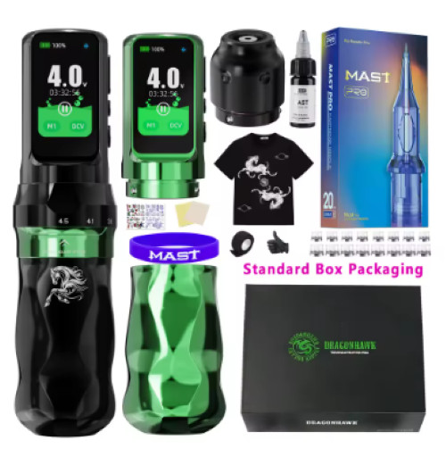 Dragonhawk Fold Pro Year of The Horse Tattoo Machine Pen 7 Strokes Mcore-C4 Moto