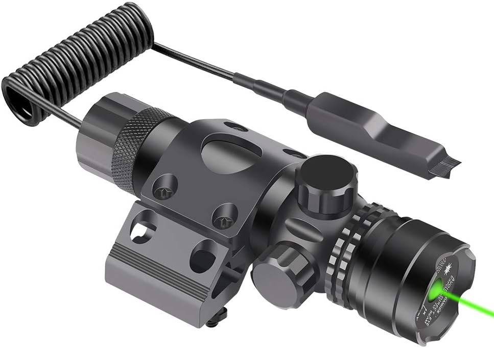 L6 Green Laser Sight with M-lock offset mount and pressure switch