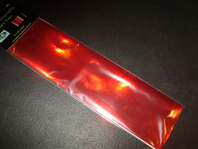 3" x 12" 2 pk Red Rainbow Holographic Fishing Lure Tape in 16 COLORS