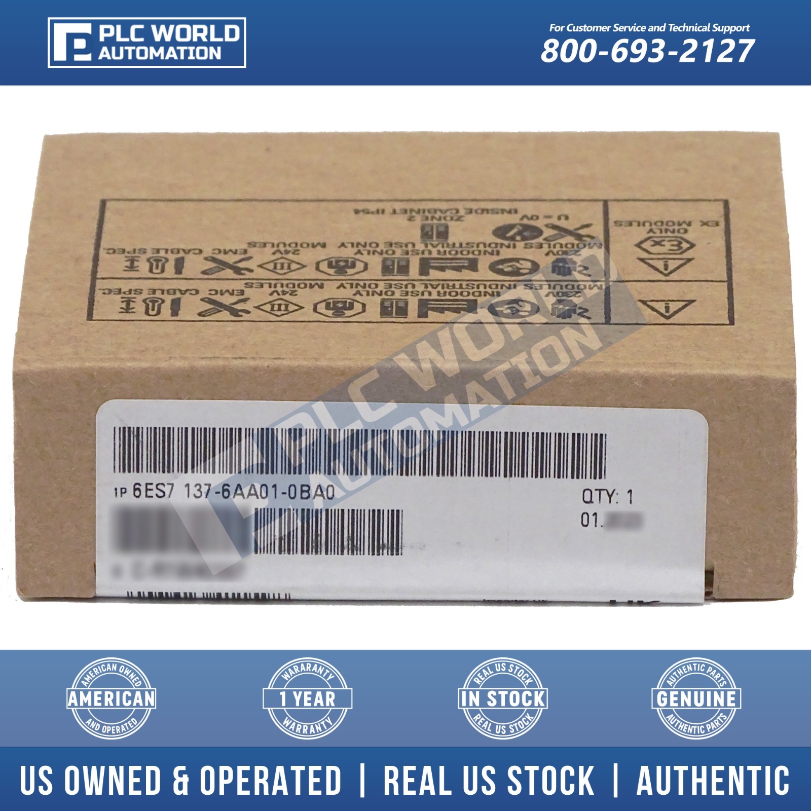 Siemens 6ES7137-6AA01-0BA0 SIMATIC ET 200SP CM PtP RS-232 &RS-422/485 New Sealed