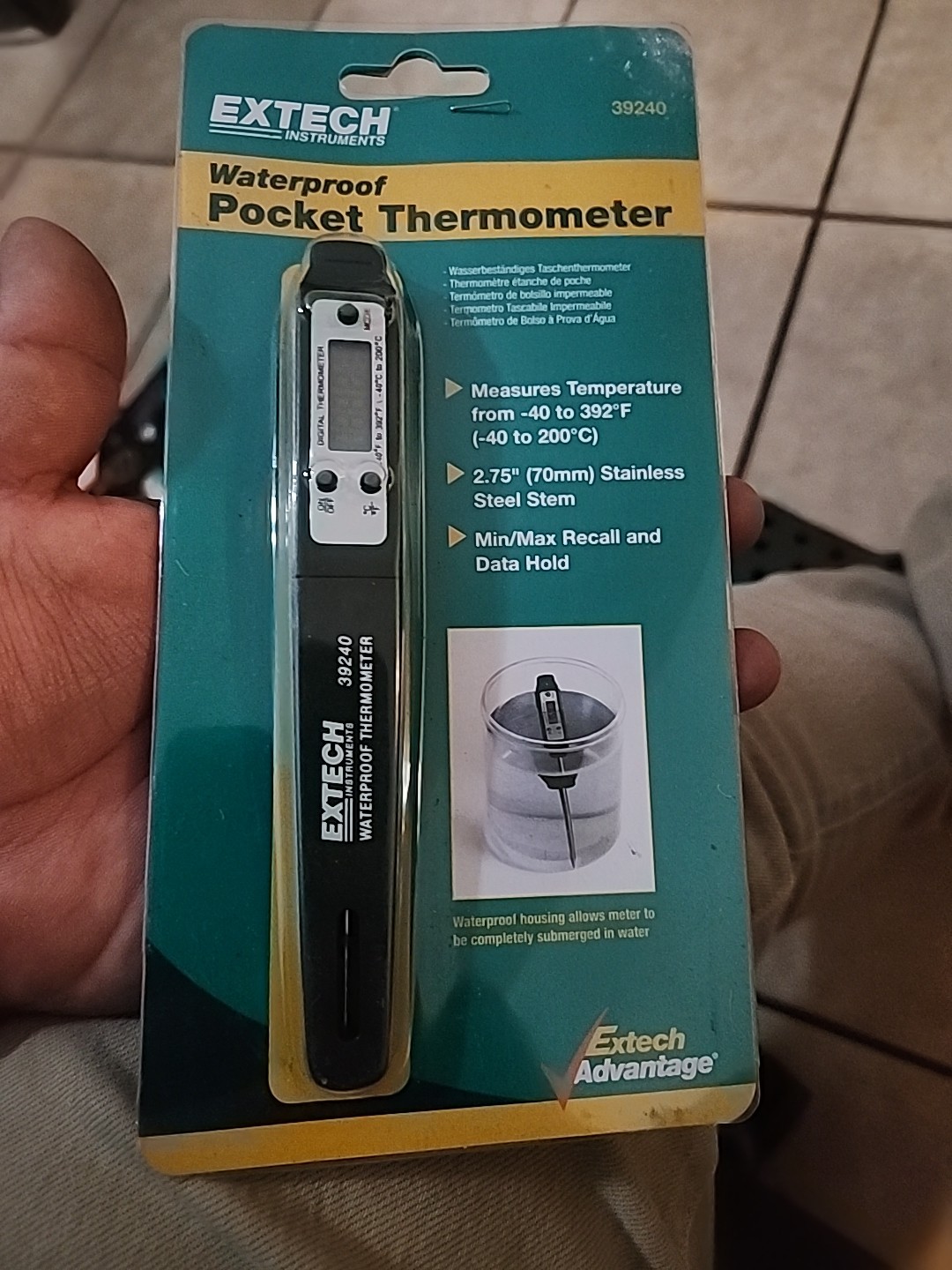 Waterproof Digital Stem Thermometer - 39240