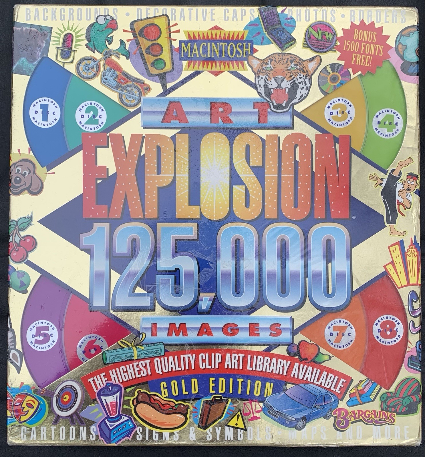 Nova Art Explosion Macintosh 125,000 Images 1996 Clip Art Gold Edition SEALED