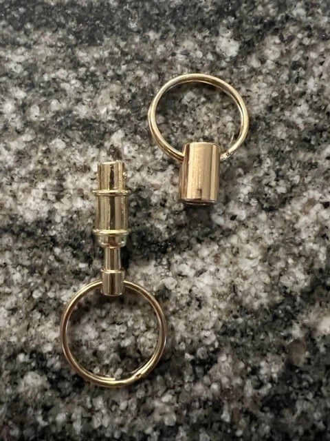 20pc DETACHABLE KEY CHAIN NICKEL PLATED - PULL APART QUICK RELEASE KEY RING