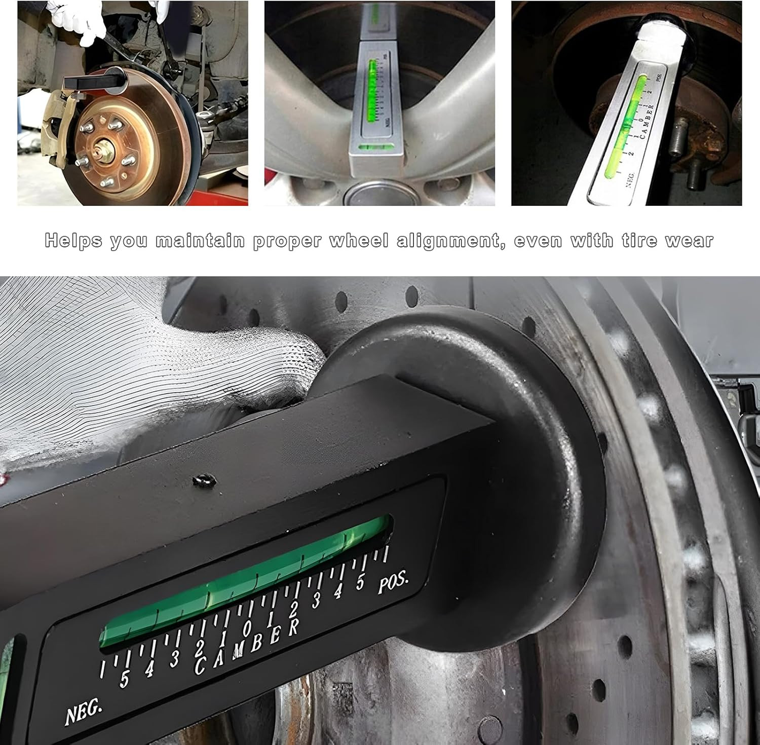 Adjustable Magnetic Gauge Tool, Wheel Camber Caster Pillar Alignment Tool