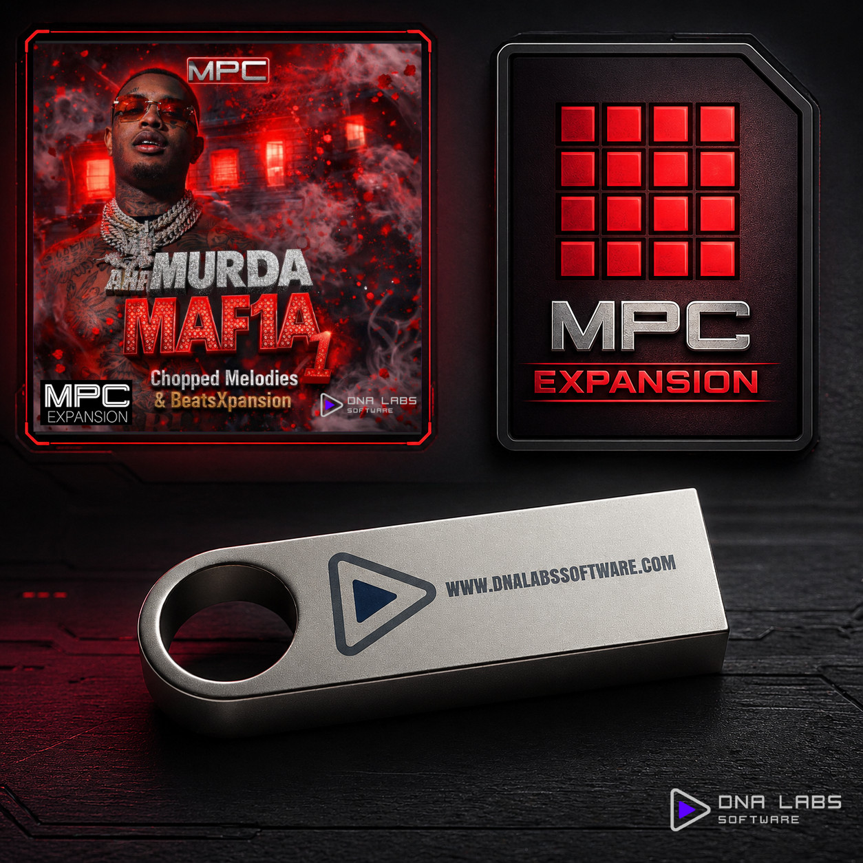 MPC MURDA MAF1A 1 – Chopped Trap Expansion Standalone & Software Physical USB