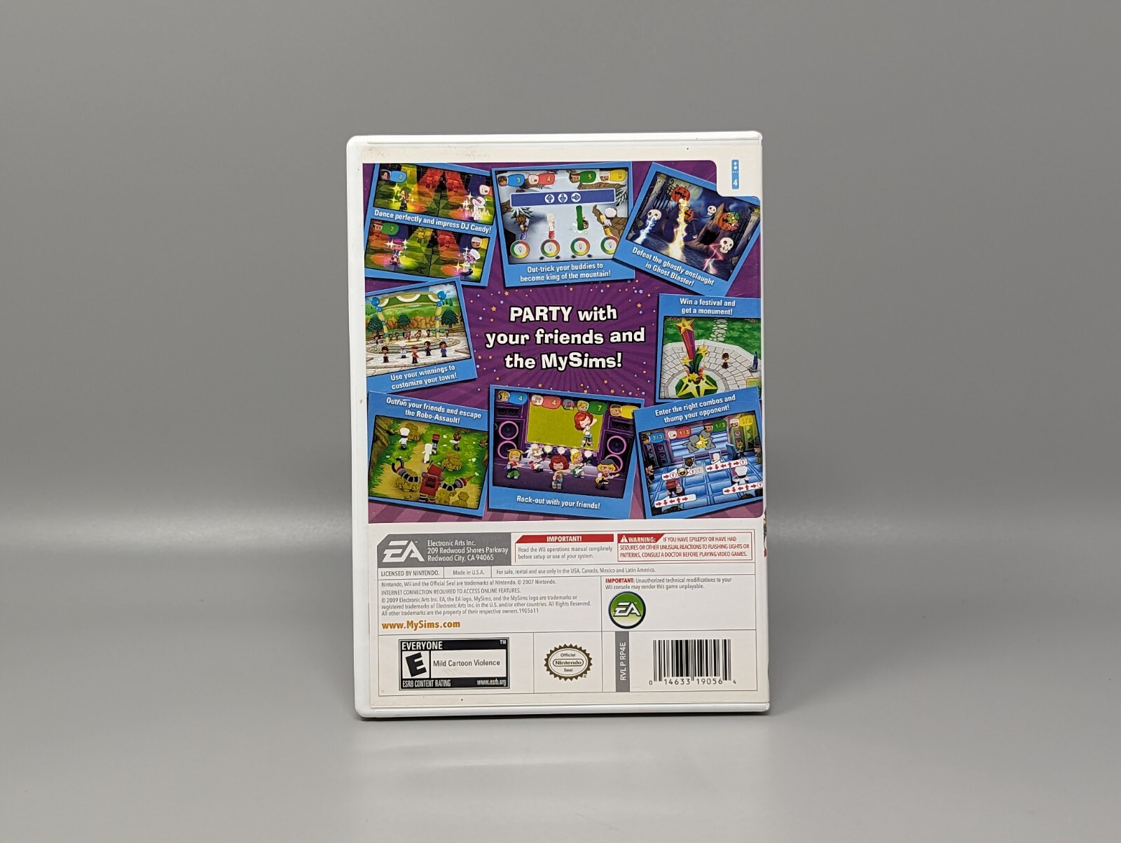 My Sims Party Nintendo Wii Replacement Case & Manual Only No Game