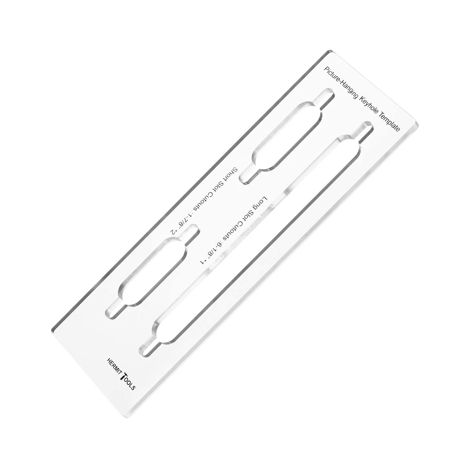 9x3 Inch Picture Hanging Keyhole Router Template Woodworking Tool Set