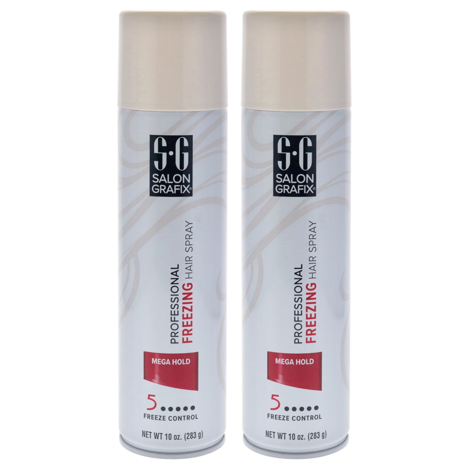 "Salon Grafix Freezing Hair Spray - Mega Hold - Pack of 2 , 10 oz Hair Spray"