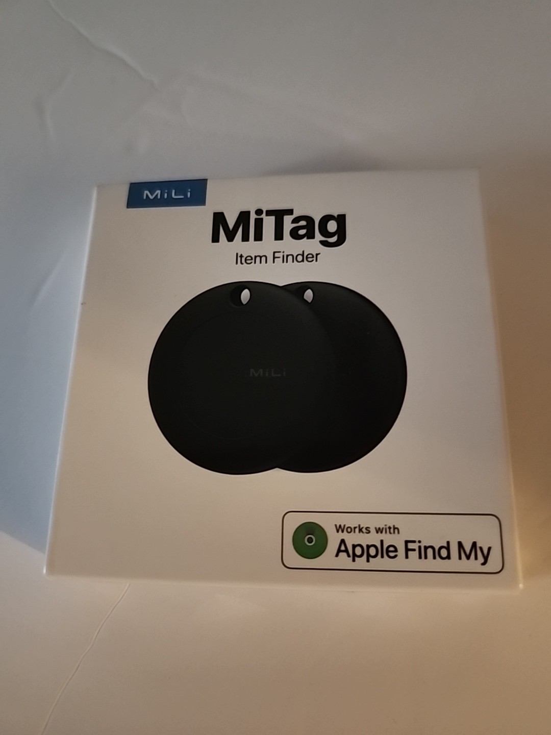 MiLi MiTag Bluetooth Tracker for Apple Find Mi Google Certified Key BLK