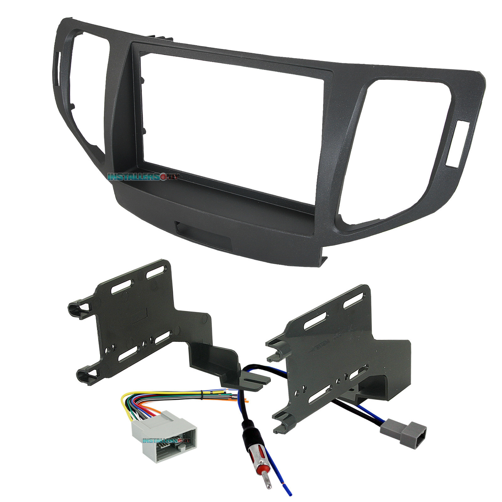 Aftermarket Double-Din Radio Install Dash Kit & Wires for TSX, Car Stereo Mount