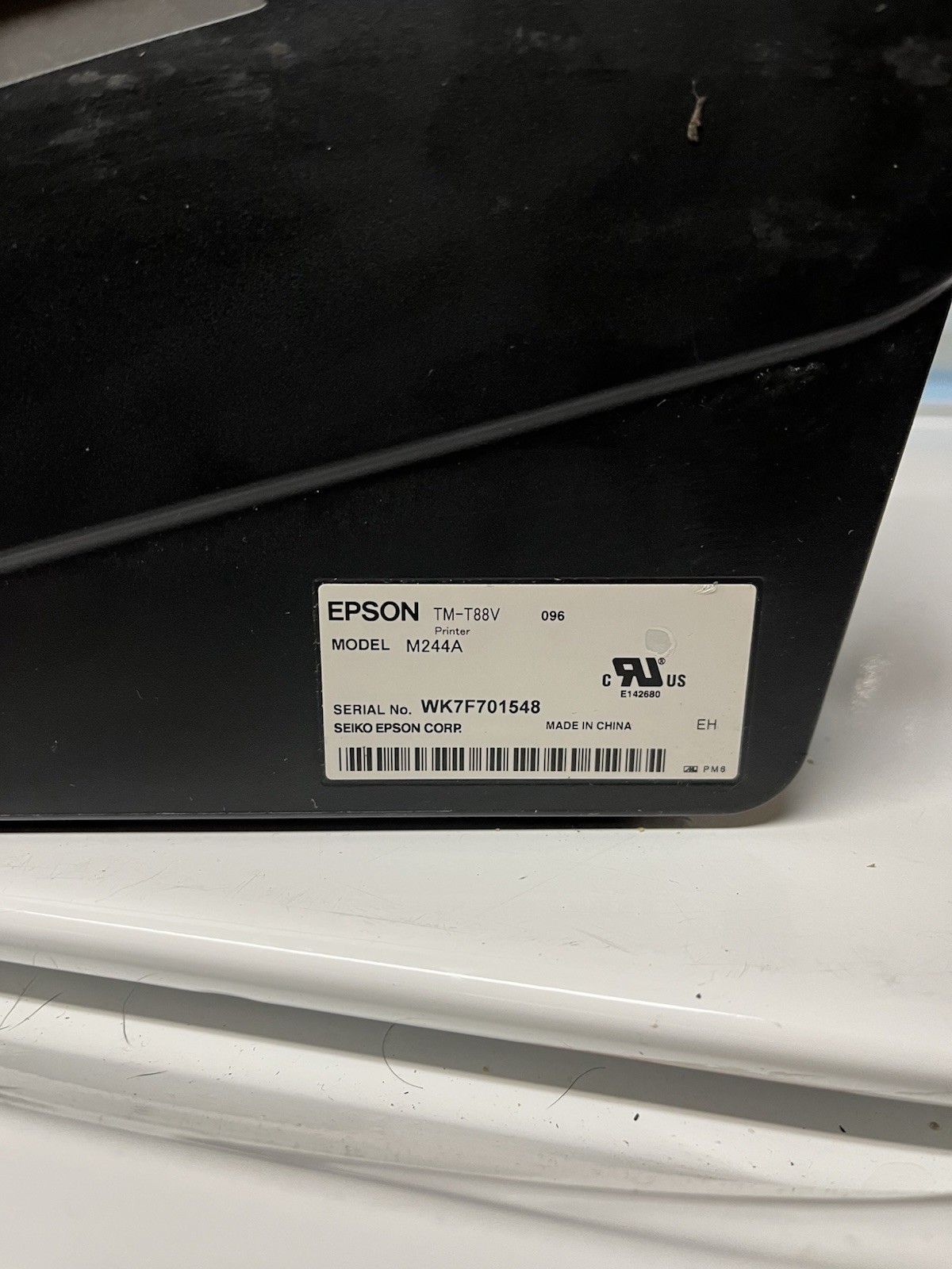 Epson TM-T88V Receipt Printer (M244A) Serial & USB Interface w/ power supply