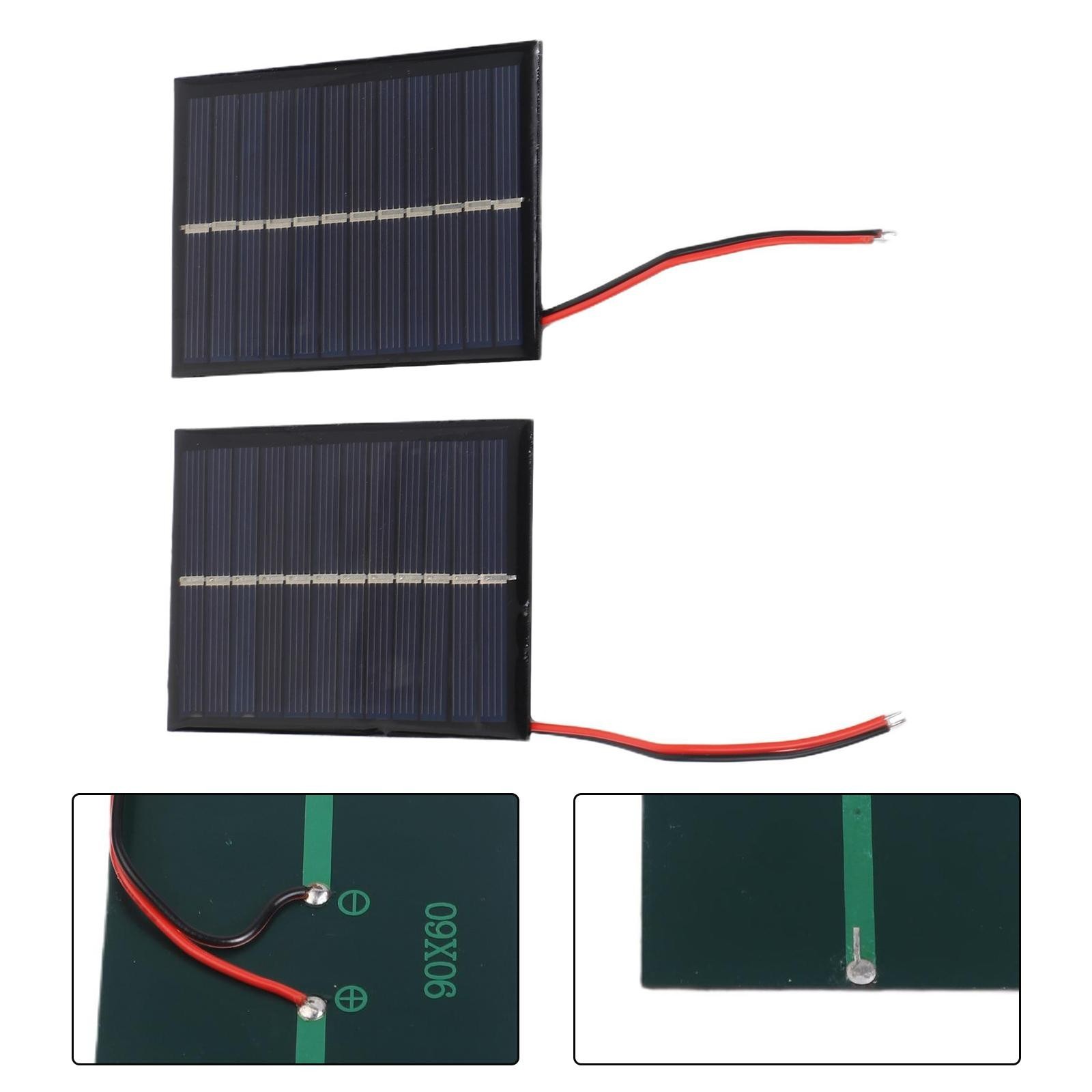 DIY Projects 6V Solar Panel 15CM Cable Compact Size 90*60*3MM Easy Installation