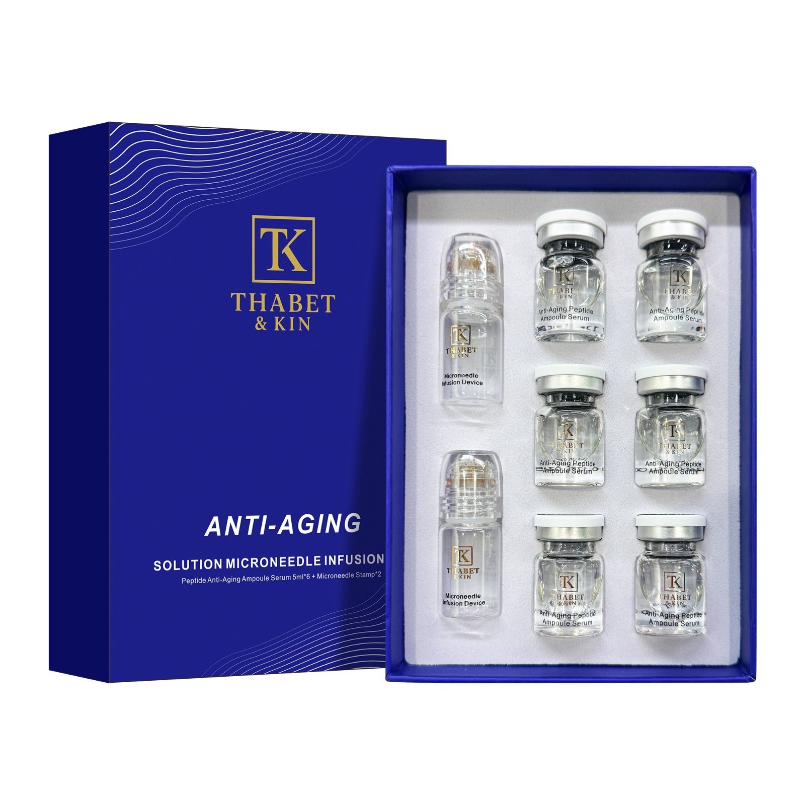 Anti Aging Micro Infusion System 0.05mm Microneedle Stamp Hyaluronic Acid Serum